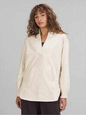 Lululemon LA Oversized Long Sleeve Tunic - White Opal